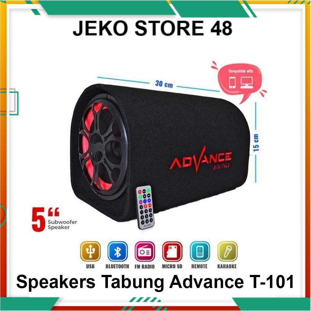 Speaker Aktif Advance T-101BT Ukuran 5 inch Bluetooth / Karaoke / Salon Aktif / Speker Aktif / Speak