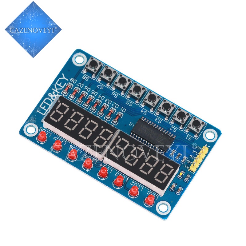 1pc TM1638 Modul Display Kunci Untuk AVR Arduino 8-Bit Digital LED Tube 8-Bit WAVGAT