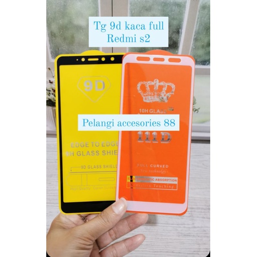 TEMPERED GLASS REDMI S2 ANTIGORES FULL LEM FULL COVER 9D ANTI GORES KACA