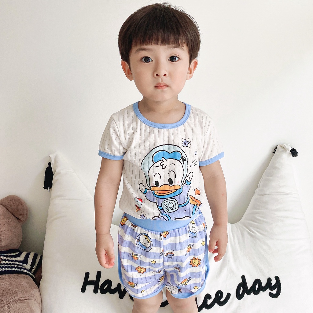 Setelan Anak Celana + Baju lengan pendek | Setelan Baby Motif