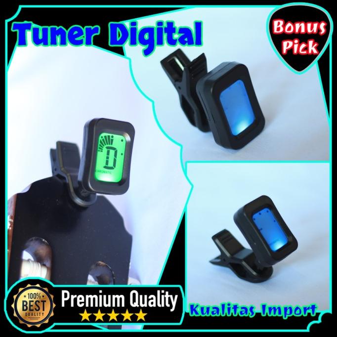 Tuner Gitar / Tunning Nada Gitar / Gitar Tuner Digital Import / Stem