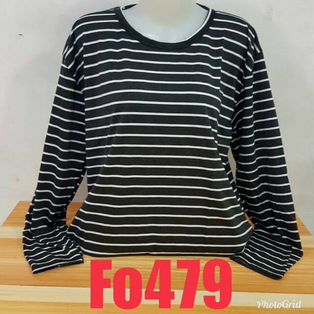 Fo479 KAOS JUMBO Pakaian lengan panjang wanita fashion berhijab fashion anak remaja jumbo