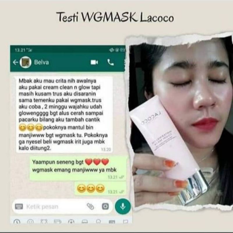 LACOCO WATER MELON GLOW MASK SMALL
