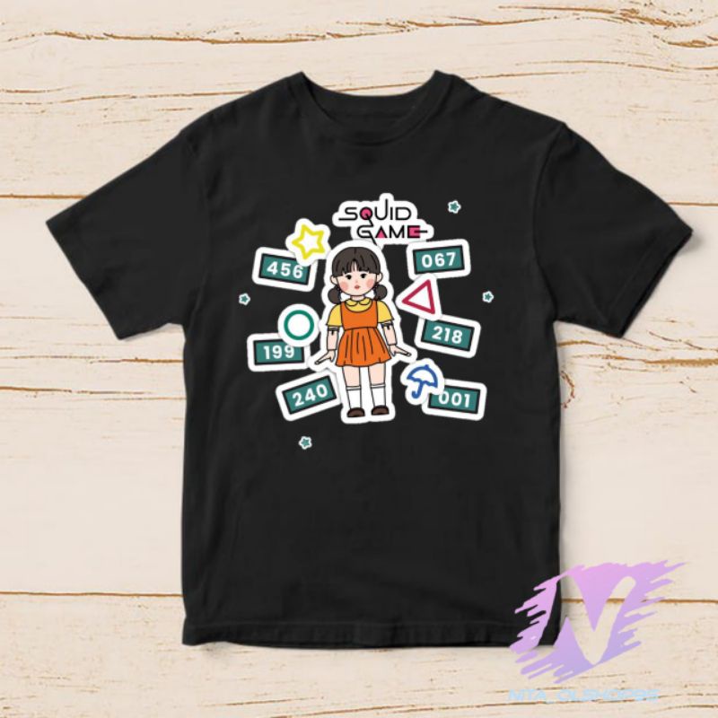 kaos squid game baju squid game kaos anak baju anak