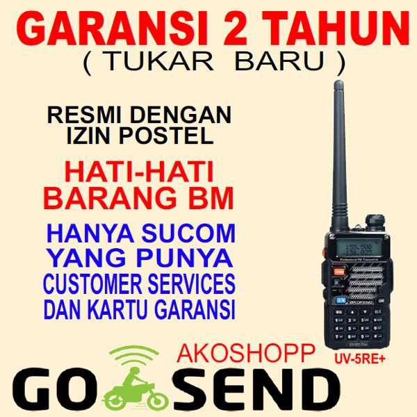 Paling Murah    HT Baofeng UV-5R Terbaru ht Uv5re plus Dual Band Walkie Talkie
