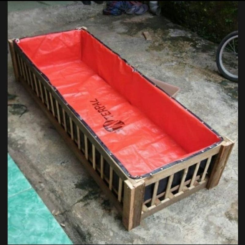 Terpal Kolam Kotak | Terpal Kolam Ikan Lele | Terpal Kolam Bandung.