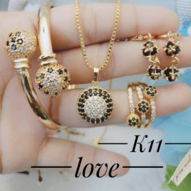 Xuping set perhiasan lapis emas 24k 1236