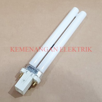 LAMPU PHILIPS PLS 9W 2P 865 PUTIH / PL-S 9 WATT 2 PIN TUSUK