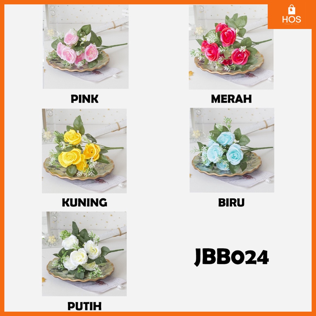 Bouquet bunga JBB024 Artifisial Dekorasi Rumah Happyonshop