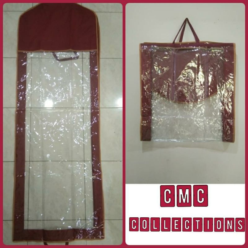 Cover tas gaun wedding pelindung gaun pengantin sarung gaun baju pesta