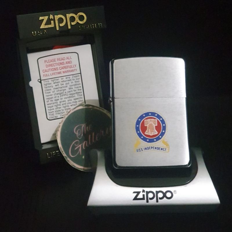 ⭐⭐⭐⭐⭐ ORIGINAL ZIPPO USS INDEPENDENCE TAHUN 1996 XII