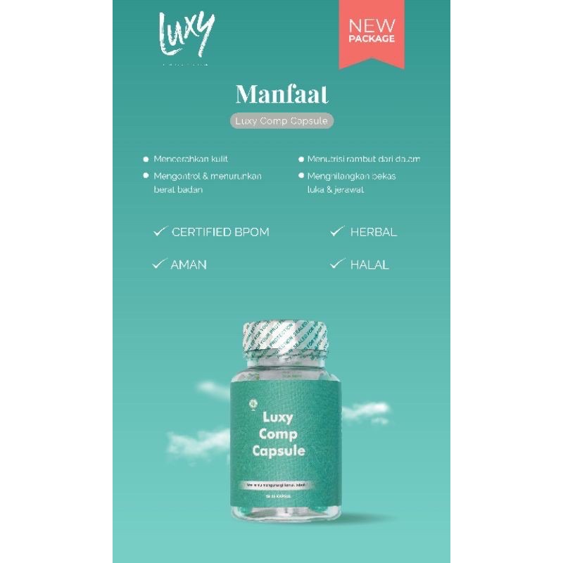 WHITENING SLIMMING DALAM SATU KAPSUL ( suplement All in One ) LUXY COMP Capsule