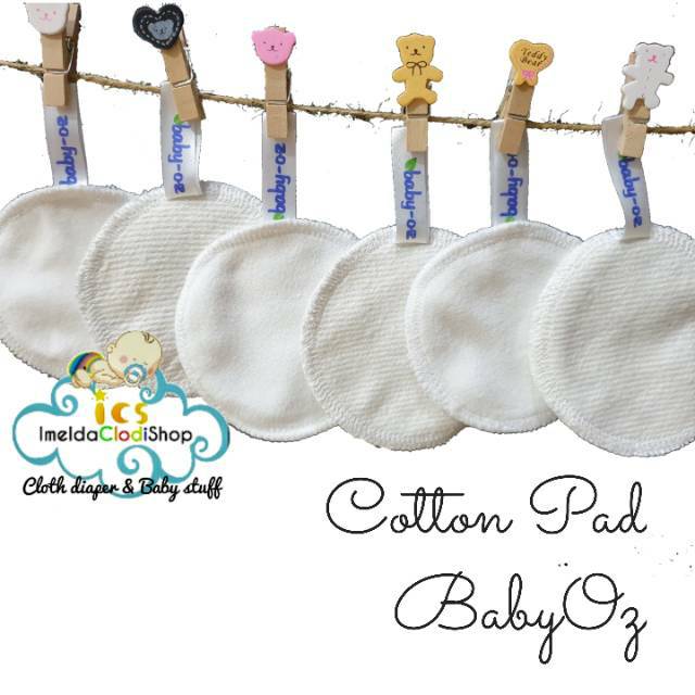 Cotton pad Baby Oz reuseable kapas kain muka make up cuci ulang