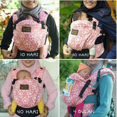 WCSSC Ultimo Cuddle Me SSC hipseat baby carrier Tenun Jaquard gendongan M shape