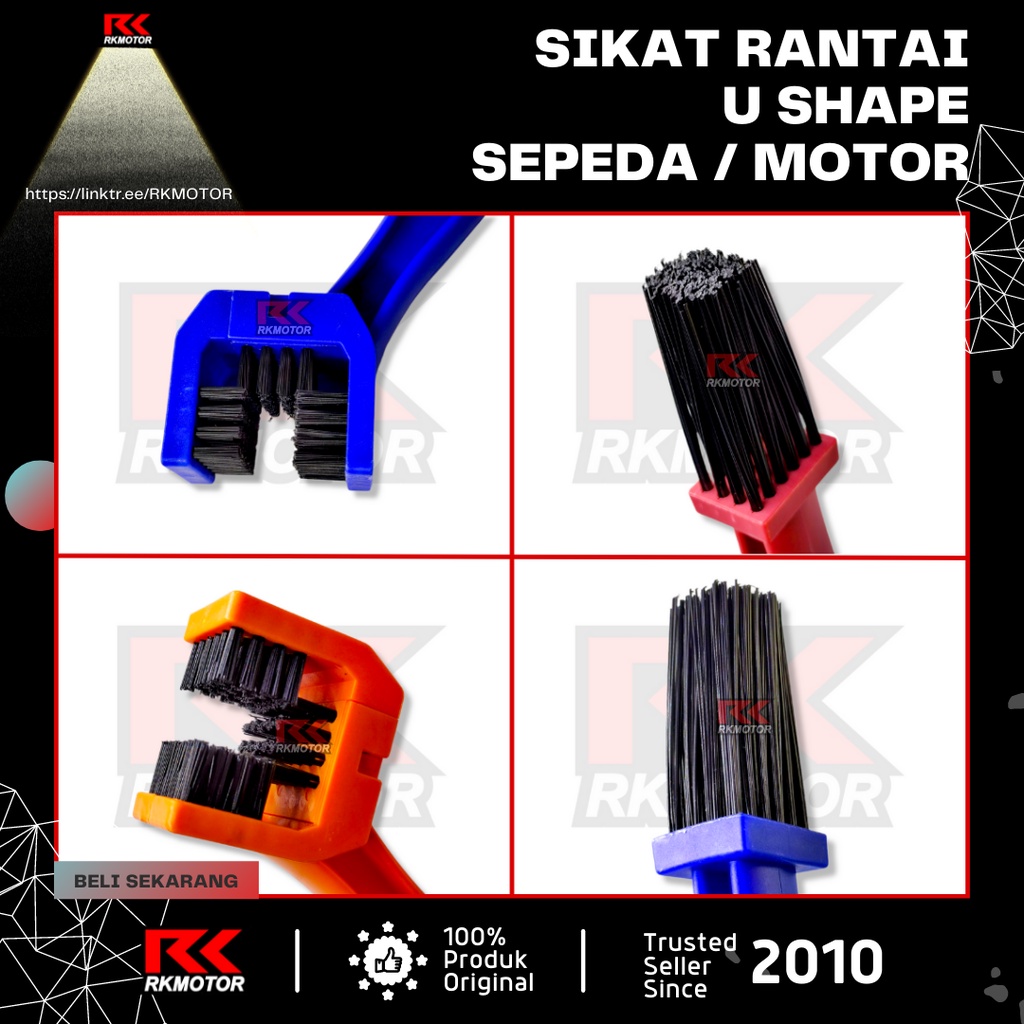 Sikat Rantai Sepeda dan Motor U Shape Alat Pembersih Sprocket Gear-1