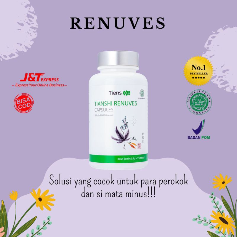 [COD] Renuves/Suplemen Pembersih paru paru/Suplemen untuk mata minus/Renuves Tiens