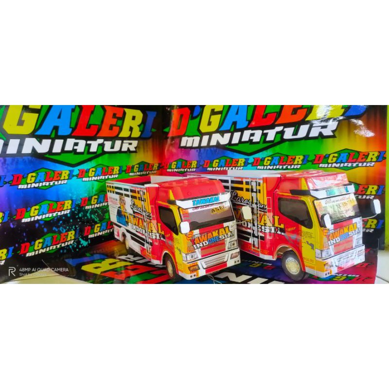 Miniatur Tawakal Canter Oleng non lampu