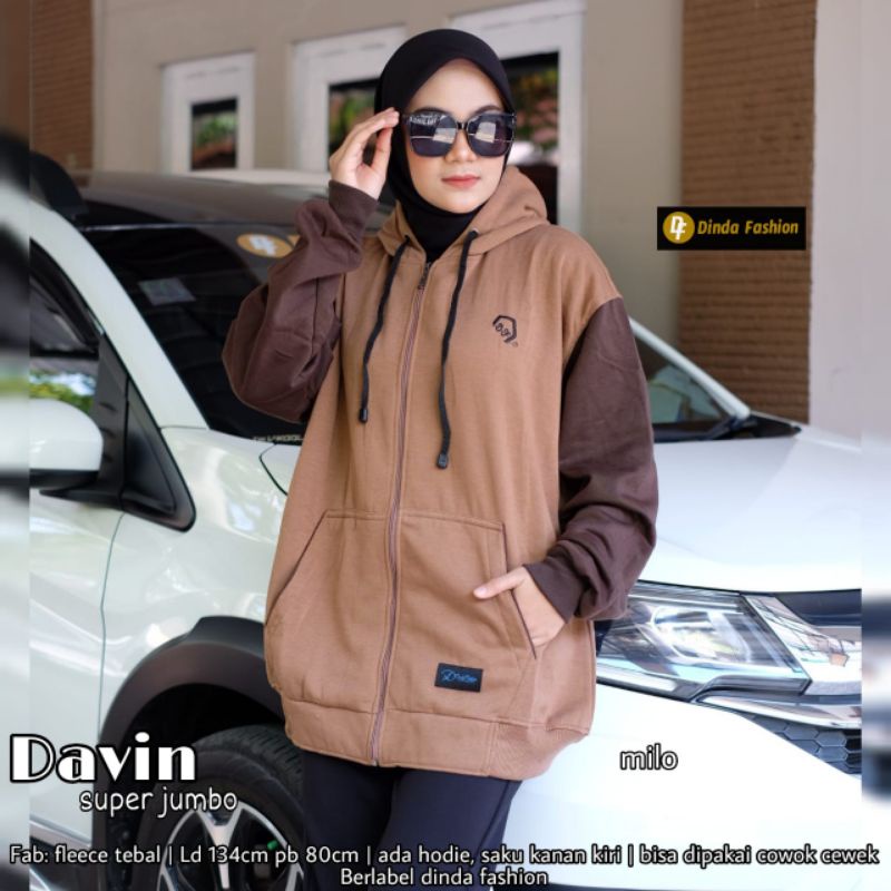 JAKET DAVIN Super Jumbo ORI DINDA