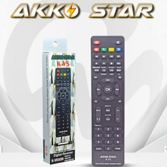 Remot digital receiver parabole K-VISION  topas ts-39 c1000/2000 k1100/1200/2000 merk AKKO STAR