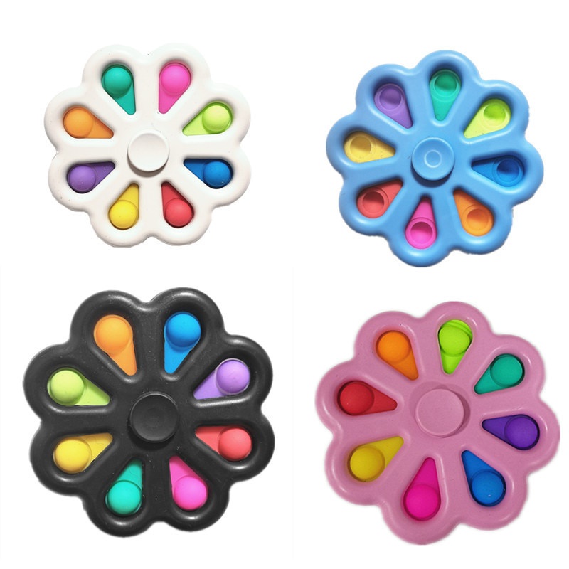 Tik Tok Simple Dimple Fidget Spinner Push Toy Anti Stress Pop It Toy Anxiety Relief Toy for Kids