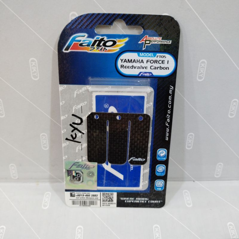 LIDAH MEMBRAN CARBON FAITO YAMAHA FORCE 1 FIZR FIZ ORIGINAL FAITO