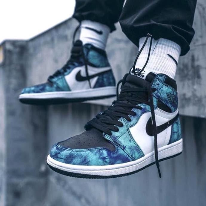 OPEN SALE SEPATU NIKE AIR JORDAN 1 MID TIE DYE PREMIUM ORIGINAL