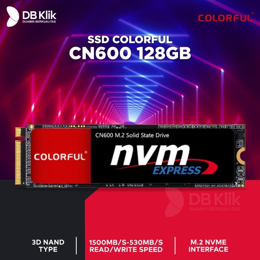 SSD Colorful CN600 128GB NVMe M.2 PCIe - SSD Colorful 128GB NVMe CN600&quot;ORIGINAL&quot;