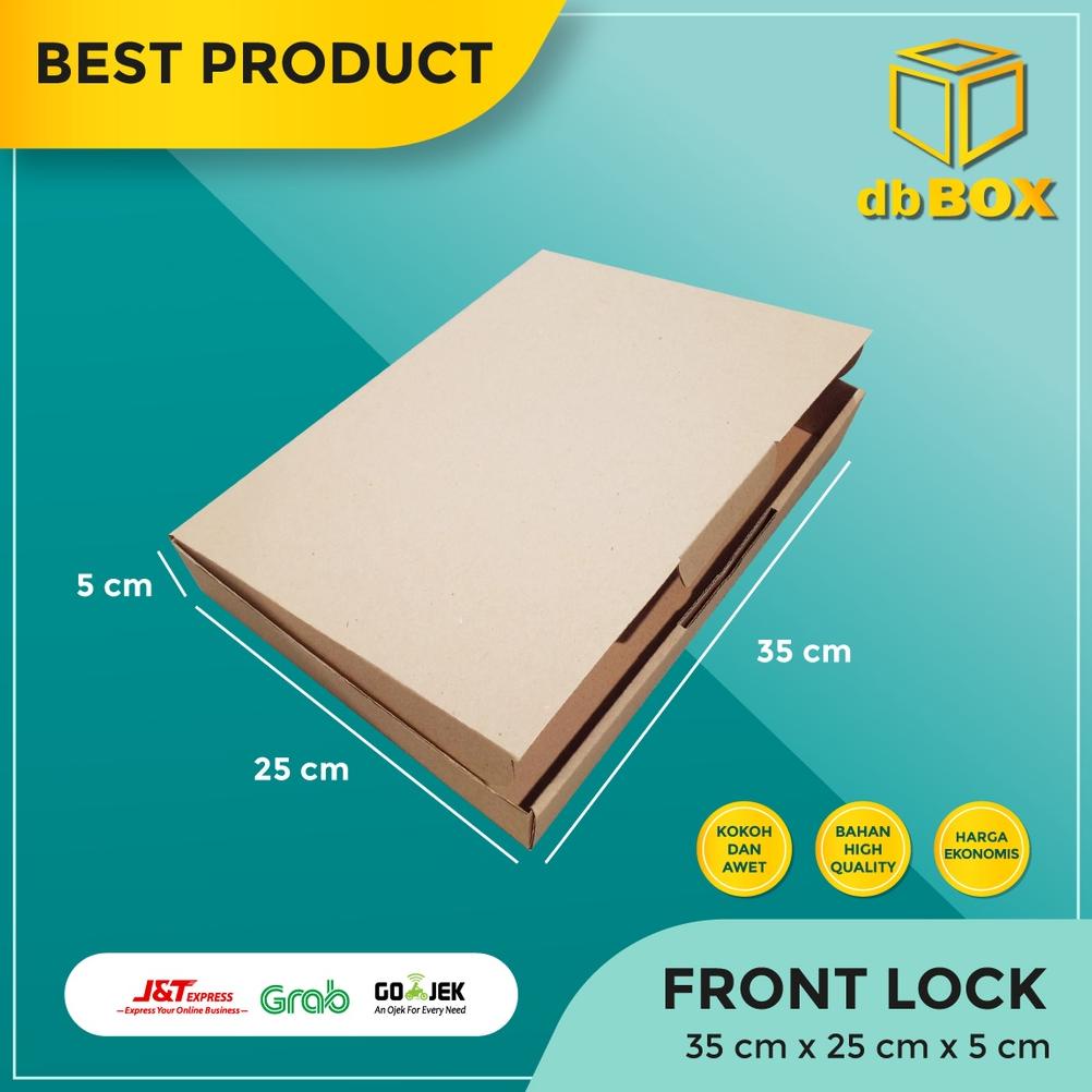 

(10Pcs) Kardus Uk 35X25X5 Cm -- Box Die Cut Dan Easy Usage--