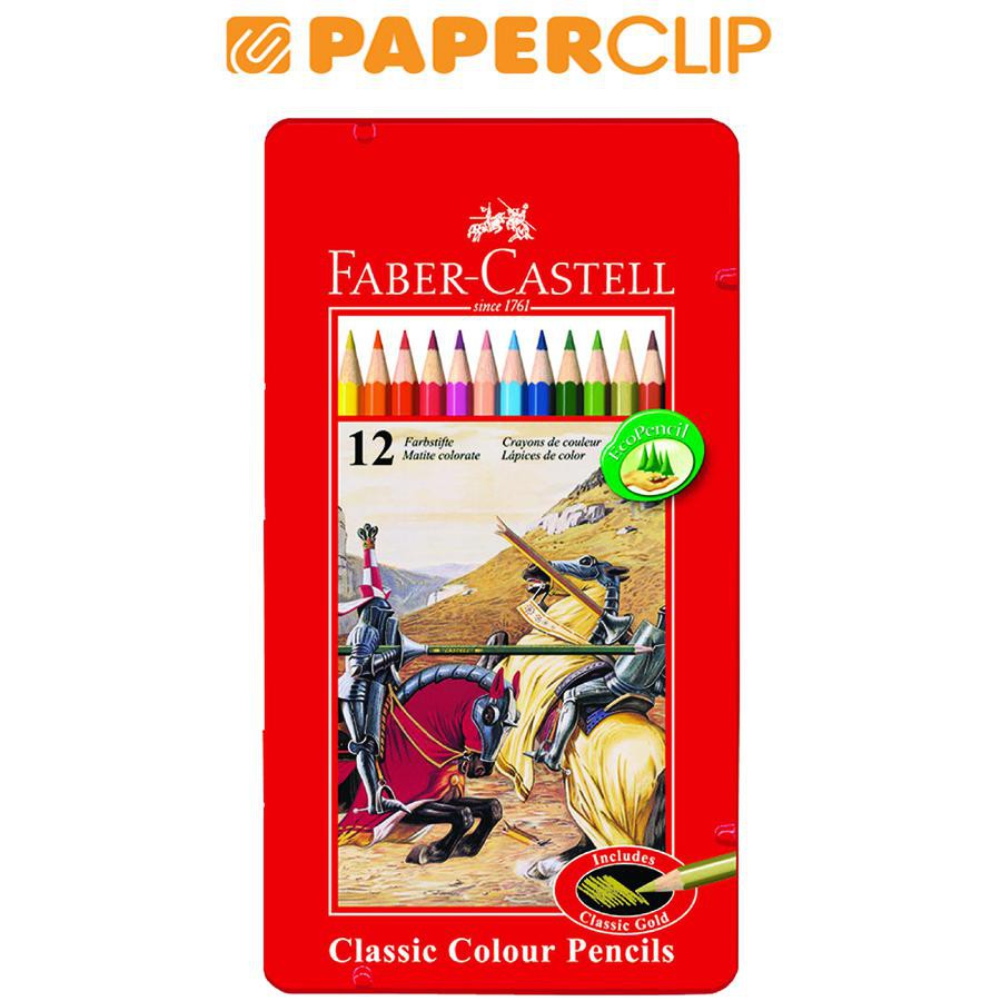 

PENCIL COLOR FABER CASTELL 115844 12 COLOR TIN CAS