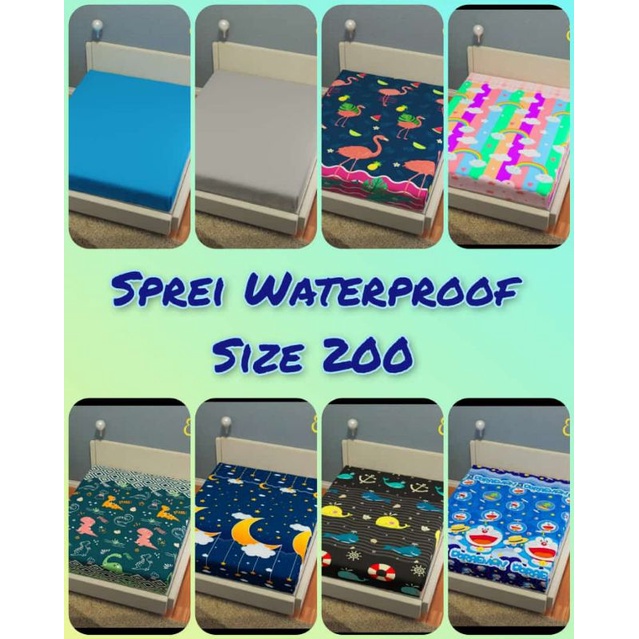 sprei waterproof bahan kain polyester