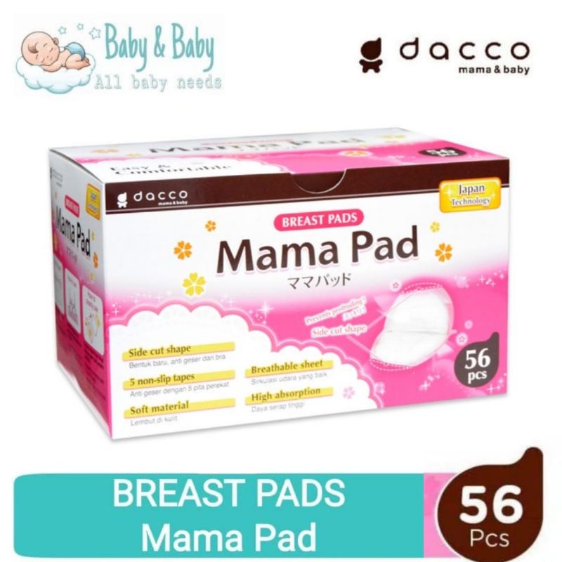 Dacco Mama Pad Breast Pads isi 56 pcs - Penyerap Asi