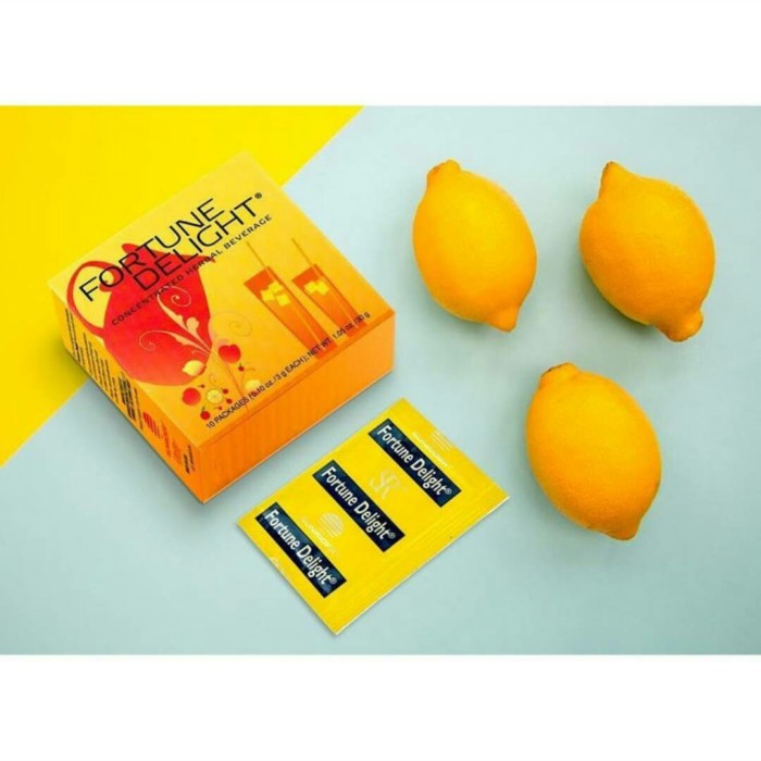 

Minuman Herbal Lemon FORTUNE DELIGHT SUNRIDER - Lemon