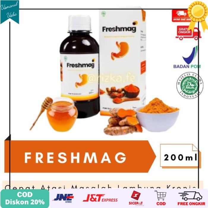 

❤COD❤ FRESHMAG - Madu Fresh Maag Atasi Masalah Lambung & Asam Lambung / GERD