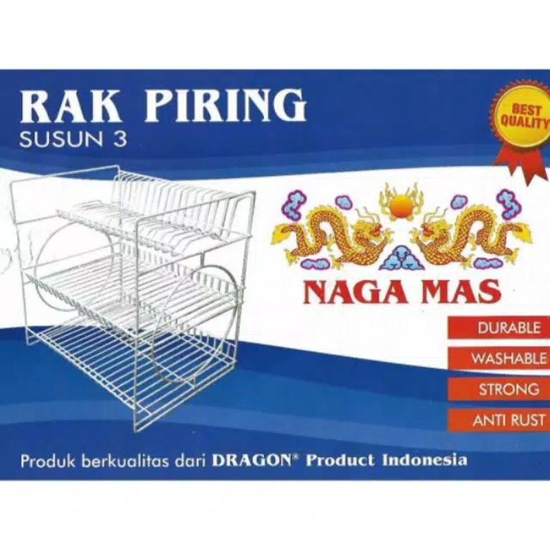 Rak piring susun 3 Dragon