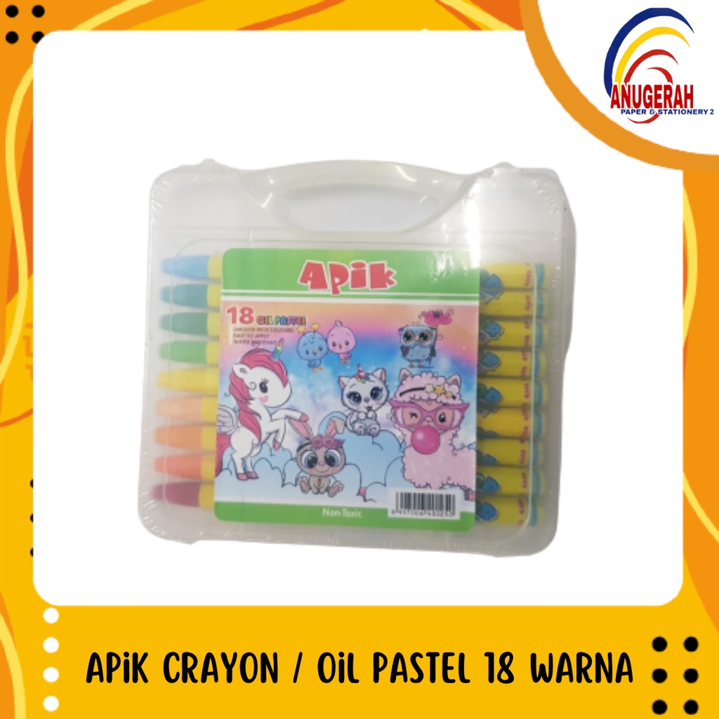 

APIK CRAYON / OIL PASTEL 18 WARNA (PCS)