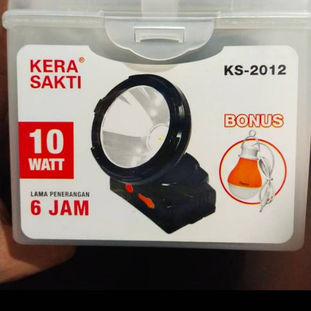 SENTER KEPALA KERA SAKTI 10 WAT BONUS BOHLAM