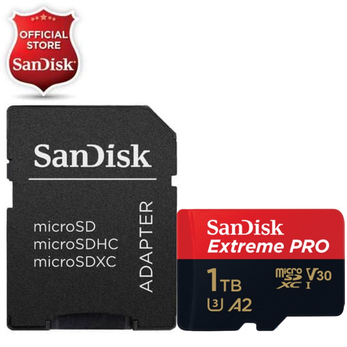 [DGB] SANDISK EXTREME PRO 1TB 4K 170MB/s MICRO SD A2 U3 HIGH SPEED MICROSD RESMI ORI 1 TB