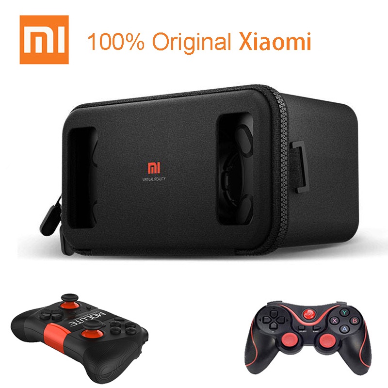 Original Xiaomi VR Play Virtual Reality 3D Glasses  for 4.7- 5.7 Phone Headset Xiaomi Mi VR Play2 Wi