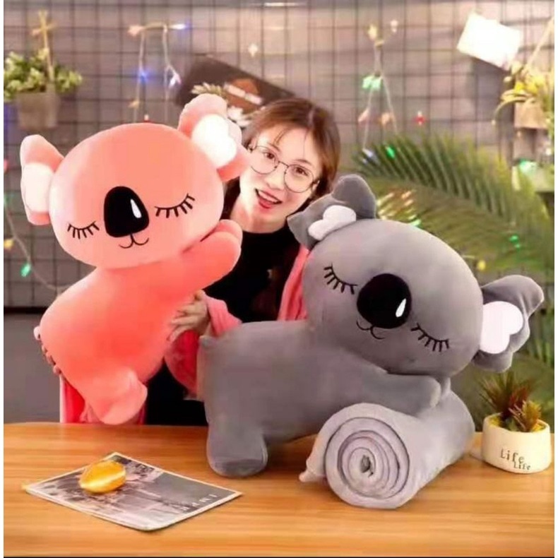 Bantal Selimut Anak Dewasa Impor / Boneka  Lucu Bantal Ruang Tamu Mobil Travelling