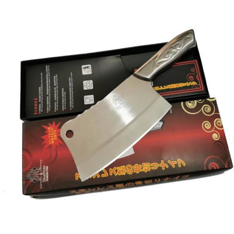 pisau daging Stainless  Pisau Daging - Pisau Dapur -  Golok  Cincang Daging Dan Tulang