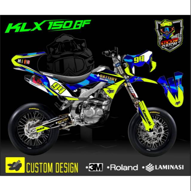 DECAL STIKER KLX BF - KLX BF 150 - KLX DTRACKER - KLX GORDON - KLX LAMA