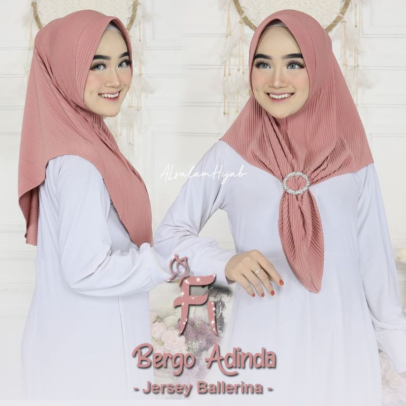 BERGO HOODIE ADINDA PLISKET GESPER ORIGINAL FI HIJAB JERSEY