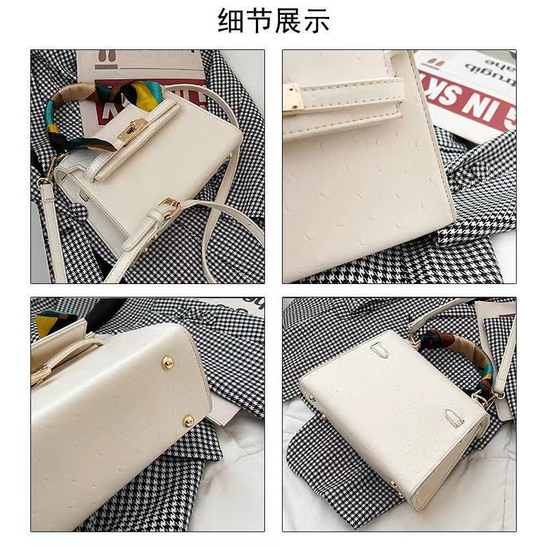 BJ62917 - BLACK/ORANGE/WHITE/YELLOW - TAS SLEMPANG SYAL IMPORT TAS WANITA FASHION IMPORT MODIS ELEGAN TERMURAH TERLARIS TERBARU BAGSTORE JAKARTA TAS BATAM ELJ5451 ZCJ2917 BQ3061