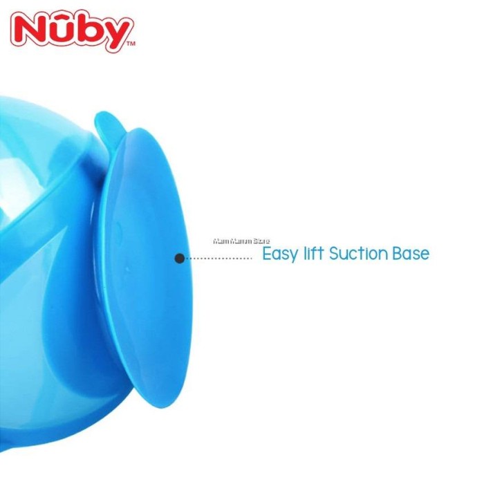 NUBY Easy Go Suction Bowl N Spoon Lid Mangkok dsn Sendok Bayi