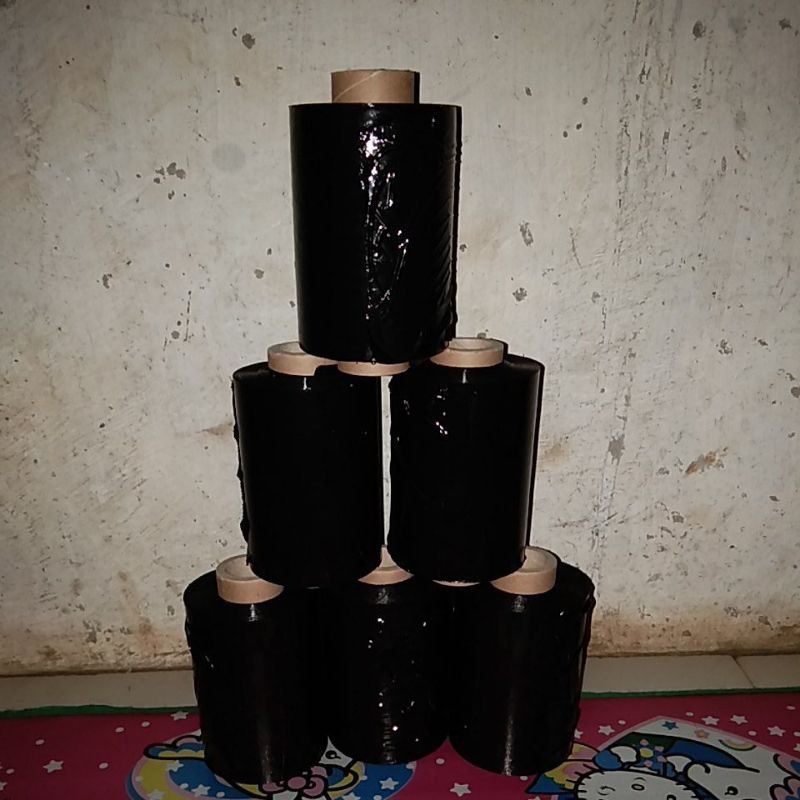 

plastik wraping hitam 10cm -plastik wraping hitam 10cmx20mc