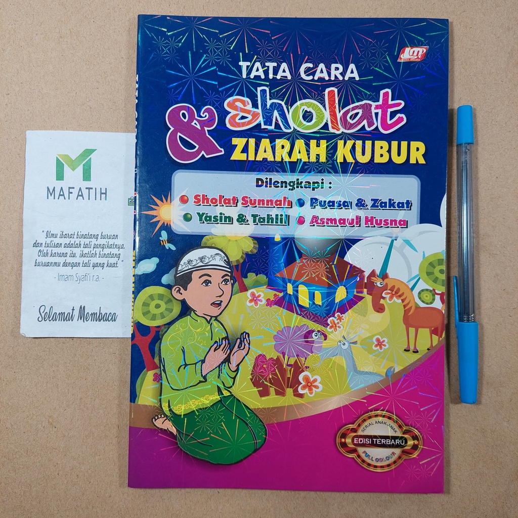 Buku Tata Cara SHOLAT & ZIARAH KUBUR Berwarna warna ukuran BESAR (LINTAS MEDIA) tuntunan panduan tat