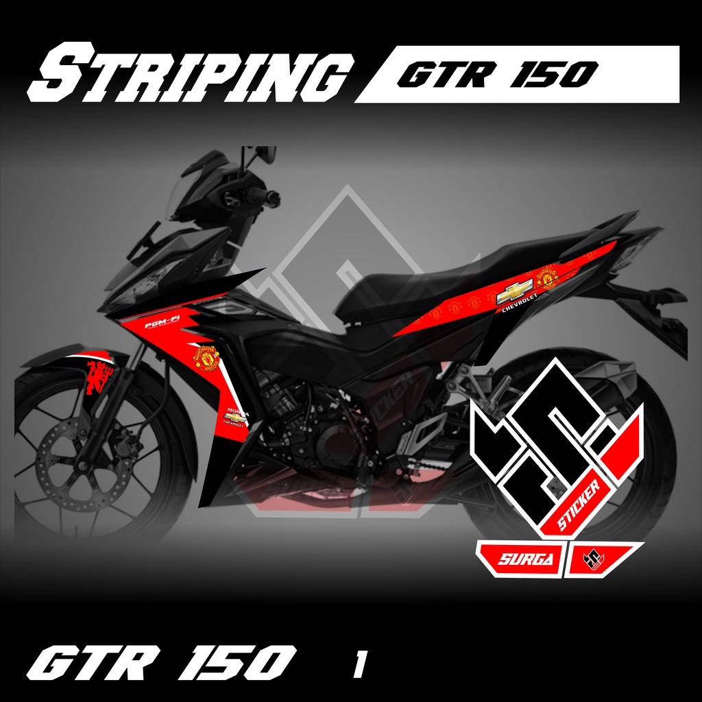 STRIPING GTR 150 SUPRA GTR STCIKER VARIASI GTR