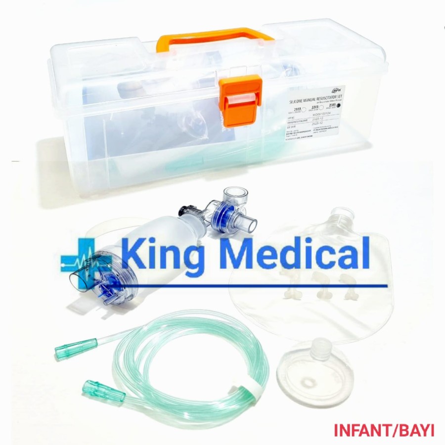 Ambu Bag/Resucitator Set Manual Bayi MPM Silicone