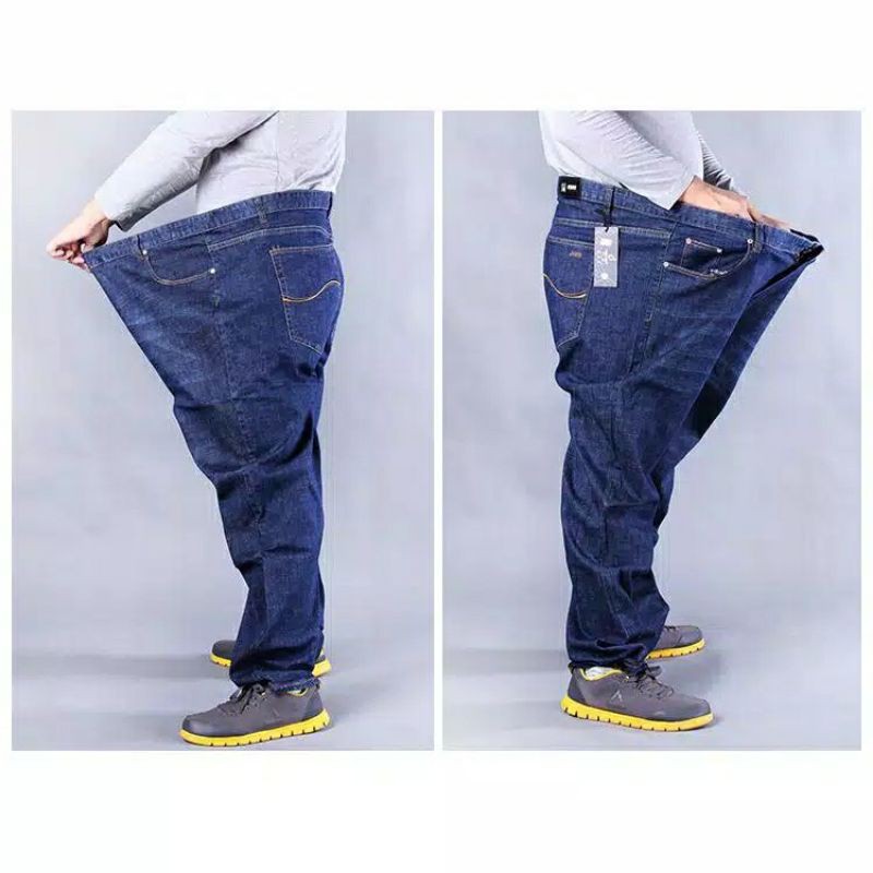 Celana Jeans Panjang Jumbo Pria 39-44 Reguler Cowok Big Size Straight NR_Outfit Official