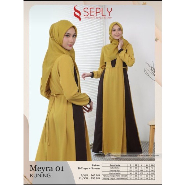 GAMIS TERBARU 2021 SEPLY MEYRA 01 KUNING